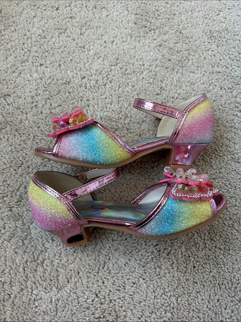 ChuLian girls low heel party dress shoes - Picture 2 of 3